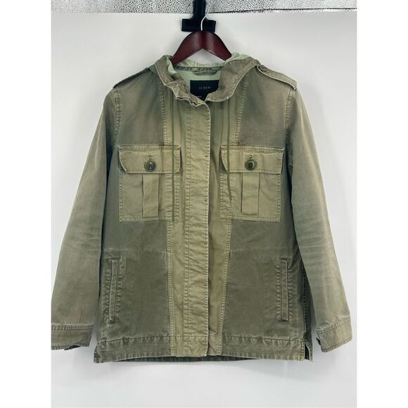 J Crew size S green military style jacket - Picture 1 of 16